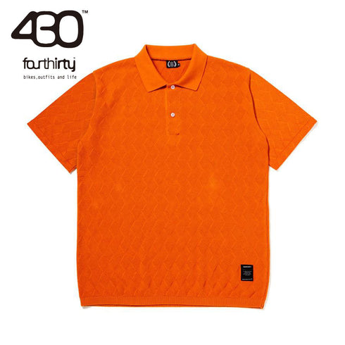 430 fourthirty / S/S LEAF KNIT POLO / フォーサーティ リーフニットポロ
